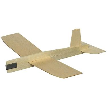 Imagem de S&S Worldwide Aviões modelo de planador de arma superior de madeira balsa. Monte aviões e decore com tintas ou marcadores. Perfeito para dias de campo, acampamentos de verão, atividades STEM e