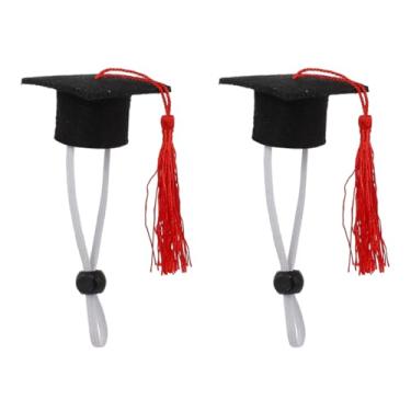 Imagem de Conjunto De 2 Peças De Médico Elástico De Formatura De Cachorro Traje De Graduação Para Animais De Estimação E Vestido De Mini Decorações Pano De Feltro Vestuário B04