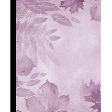 Imagem de BLANK | JOURNAL | NOTEBOOK | COLLEGE RULE LINED | 7.5" X 9.25" |150 pages: with a trendy purple fall leafy cover and lined ledger/diaries/logbook/composition notebook for Students, young and old