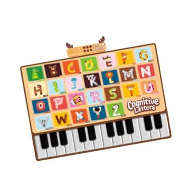 Imagem de YIJU Tapete de piano para dança, tapete de jogo com 26 alfabetos, brinquedo educacional, teclado musical, brinquedos de aprendizagem para adultos, meninos