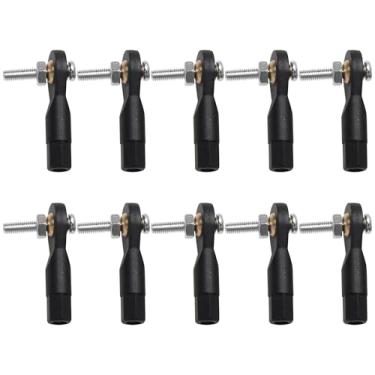 Imagem de 10PCS ShareGoo Plastic M3 Rod End 3.0 Ball Head Holder Tie Rod Ends w/Screws for RC Model Car Boat Airplane Helicopter Crawler (Style A)