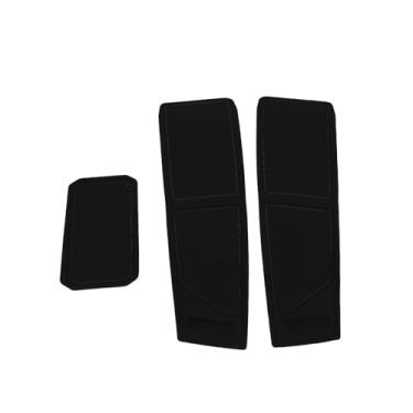 Imagem de 3 Pçs Traço Capa Bandeja de Silicone Carro Anti Deslizamento Painel Esteira Compartimentos Esteira para Bronco 2021-2024 (Preto)