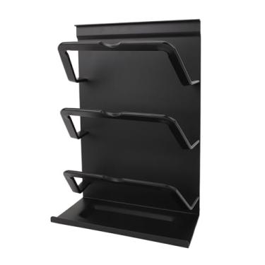 Imagem de Tampas de Pote Titular Liga Alumínio Pan Tampa Rack Organizador para Cozinha Com Tábua de Cortar Armário Armazenamento Preto