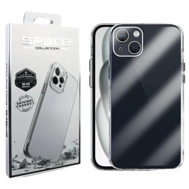 Imagem de Capa Capinha SPACE CASE Clear Ultra Resistência Híbrida Compatível iPhone 15 Plus
