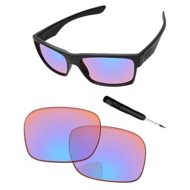 Imagem de PapaViva Lentes de substituição e chave de fenda para óculos de sol Oakley TwoFace OO9189, Trilha laranja, TwoFace