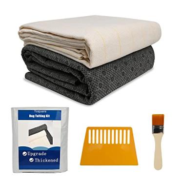 Imagem de 83"x39" Primary Tufting Cloth with Marked Lines, 70.9"x31.5" Tufting Rug Backing Fabric, Large Monk Cloth Kit,Rug Tufting Supplies,Rug Making Supplies