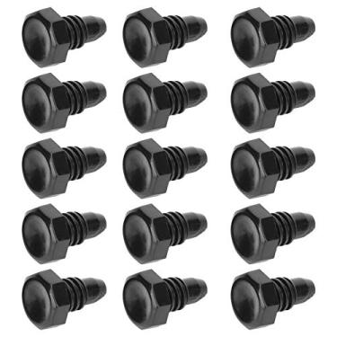 Imagem de Pacote de 15 tampas inferiores de bilhar com plugue de borracha para proteção contra bastões e prevenção de poeira