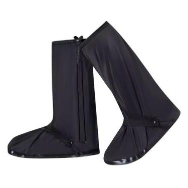 Imagem de Polaina Capa De Chuva Bota Impermeável Para Sapatos Calçados Resistent