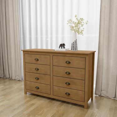 Imagem de Cômoda 8 Gavetas Freijó Topázio Madeira Pinus - Finestra