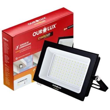 Imagem de Refletor Noturno 100w Sensor Luminosidade Luz Branca 6500K