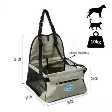 Imagem de Cadeirinha de Segurança Pet Para Carro Com Cinto Car Seat - Chalesco, 