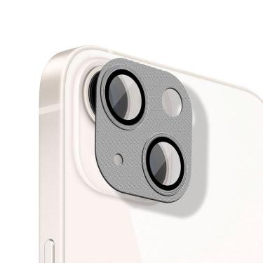 Imagem de Protetor de lente de câmera de alumínio para iPhone 14 Plus - Prata - Gshield