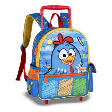 Imagem de Mochila C/ Rodas Galinha Pintadinha Personalizável Infantil - Clio Sty