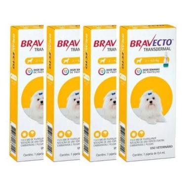 Imagem de Bravecto Transdermal Cão Cães 2 Á 4,5kg Antipulgas 112.5 4un
