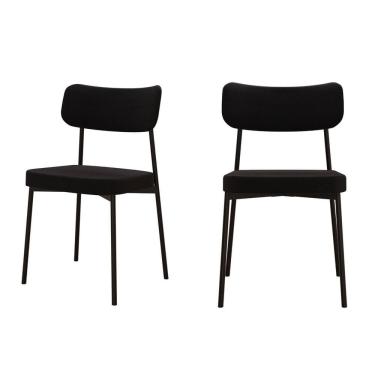 Imagem de Kit com 2 Cadeiras para Sala de Jantar Mona Yescasa Preto