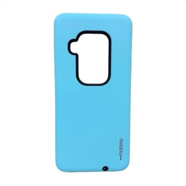 Imagem de Capa Celular Compatível Com Motorola Moto One Zoom XT2010-1 Anti Impacto (Verde Água Claro Fosco)