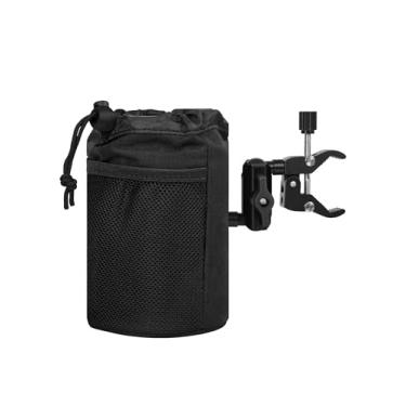 Imagem de ZIDIYORUO Suporte de copo para quadriciclo, suporte universal de bebida para motocicleta, comporta garrafa ou bebida de 680 g, super braçadeira ajustável de 360° para guidão de 1,5 a 4,6 cm,