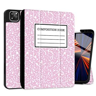 Imagem de Tuiklol Capa para iPad Pro 33.0 cm geração 7ª versão 2024 chip M4 - suporte embutido Pencil 2 / USB-C, capa traseira protetora fina com suporte inteligente de três dobras despertar/hibernar, livro de