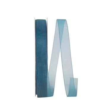Imagem de Reliant Ribbon 25621-916-03C Chiffon Fita monofrequente, 1,58 cm x 90 metros, azul-petróleo