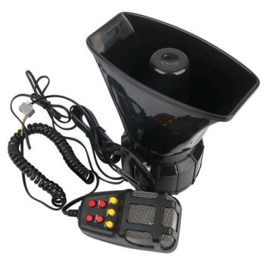 Imagem de Sirene Polícia Megafone Som Original Potente 7 tons 100w 12v - NATION