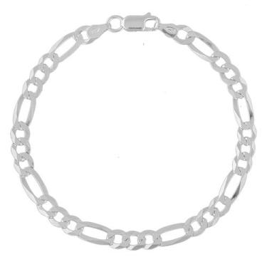 Imagem de Pulseira Masculina De Prata 925 Legítima 3x1 Italiana 5mm Maciça Origi