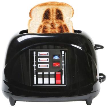 Imagem de Torradeira 2 Fatias com Tema Star Wars Darth Vader e Luzes LED, 110V 700W, Uncanny Brands, Preta