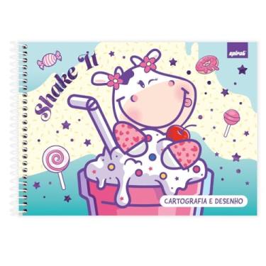 Imagem de Caderno Cartografia e Desenho Capa Dura Pop Pet 80 fls Spiral