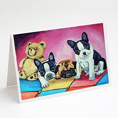 Imagem de Caroline's Treasures 7205GCA7P Cartões de felicitações e envelopes de várias raças, pacote com 8, 7 x 5, multicolorido