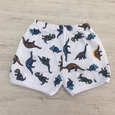 Imagem de Kit C/ 5 Short Infantil Bebê De Malha 100% Algodão Estampado-001 - ele