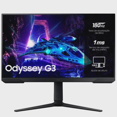 Imagem de Monitor Gamer Odyssey G3 27 Samsung com 3,000:1(Typ. ), fhd, 180Hz, 1 ms - LS27DG300ELXZD