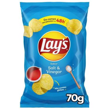 Imagem de Batata Frita Lisa Sal e Vinagre Lay's 70g