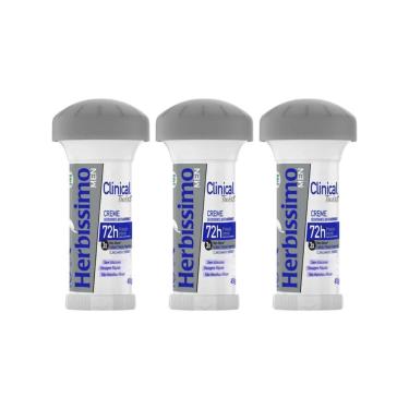 Imagem de Desodorante Herbissimo Stick Creme Clinical Men 45G- Kit 3Un