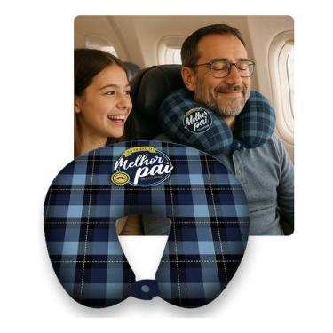 Imagem de Almofada Pescoço Melhor Pai Do Mundo Papai Viagem Descanso - brasfoot,