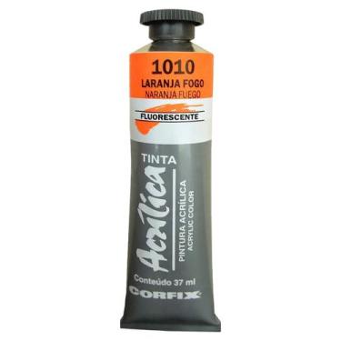 Imagem de Tinta Acrílica Corfix 37ml Fluorescente - 84037, 1010 - LARANJA FOGO