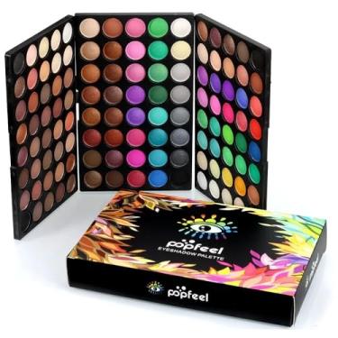 Imagem de Paleta de Sombras Multi-Color, 120 Cores, Perolada, Mate, para Palco, Cosplay, Cobertura Total, Durável, À Prova D'Água