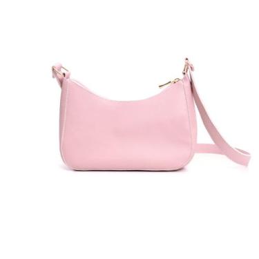 Imagem de Bolsa Feminina Tiracolo Clucth Compacta Meia lua Festa Alça De Ombro -