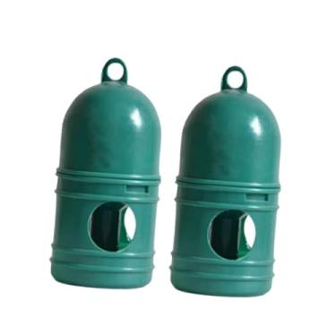 Imagem de IEUDNS 2pcs Dispensador de água de pombo bebedor de água de pássaro 1L destacável com alça de alça de pombo automático de pombo para de pato para