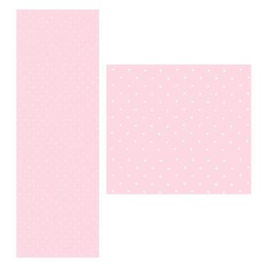 Imagem de Papel De Parede Adesivo Rosa Bolinha 1,5 Metros O Rolo Np357
