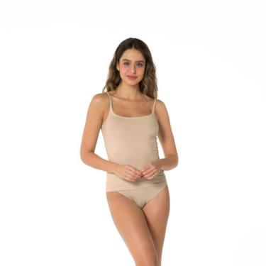 Imagem de 2 Camisetas Regata De Alcinha Sem Costura Trifil Feminina, Macadâmia, 