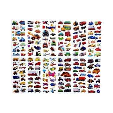 Imagem de Adesivos de Dinossauro 3D para Crianças - 12 Folhas para Decoração de 