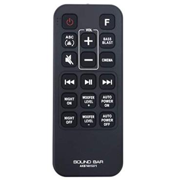 Imagem de AKB74815371 Controle remoto de substituição adequado para sistema de alto-falante de barra de som sem fio LG SJ3 SJ4 SPJ4B-W SK4D SL3D SPH4B-W Soundbar SPJ4BW SPH4BW