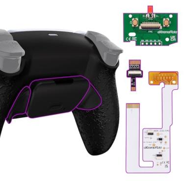 Imagem de eXtremeRate Kit de botões traseiros RISE V3 para controle PS5 BDM-030 040 050, placa de atualização programável, botões traseiros redesenhados, anexos para controle PS5 – preto texturizado