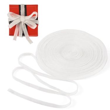 Imagem de KISSITTY Fita de veludo de nylon de 20 metros de largura, fitas decorativas de flocagem dupla face para embrulhar presentes, laços de cabelo, fazer clipe, artesanato faça você mesmo, guirlandas de