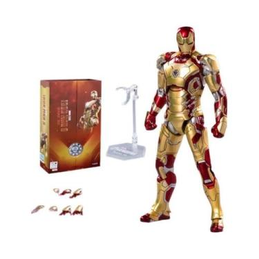 Imagem de Figura de ação ZD Iron Man coletar Homem de Ferro MK85 2.0 LED MK3 MK4