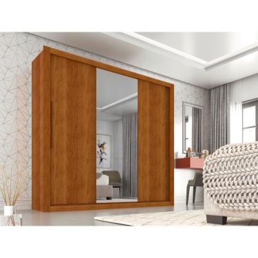 Imagem de Roupeiro Panamá Em Mdp 3 Portas Com Espelho Central Sallêto Cinamomo