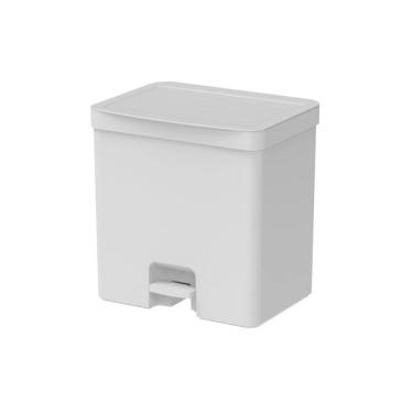 Imagem de Lixeira Com Pedal Trium 20 L Branco