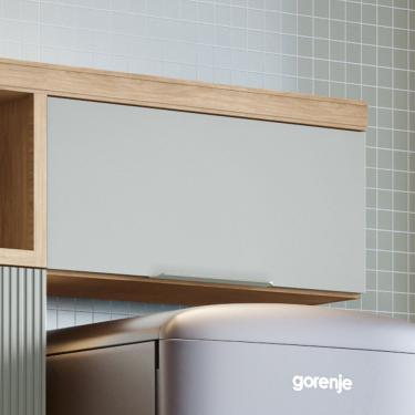 Imagem de Armário 1 Porta Basculante Marquesa 80Cm 100% Mdf Nature/Verde