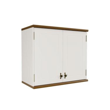 Imagem de Aéreo Retrô 2p Off White-nogueira Armário De Cozinha