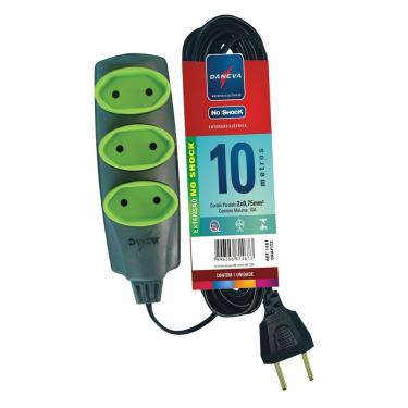 Imagem de Extensao Daneva No Shock Pl 10m Grafite 2 X 0,75mm