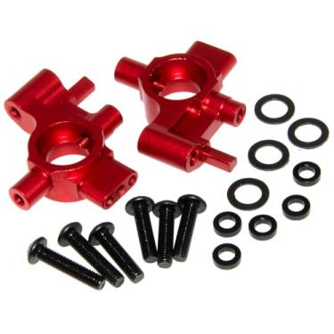 Imagem de 10537 Front Steering Cup Compatible with 1/10 Traxxas 4-Tec Upgrade Drift Ford Mustang Replace Rc Car Aluminum Alloy Part Replace(Red)